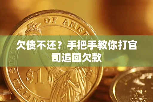 武汉欠债不还？手把手教你打官司追回欠款