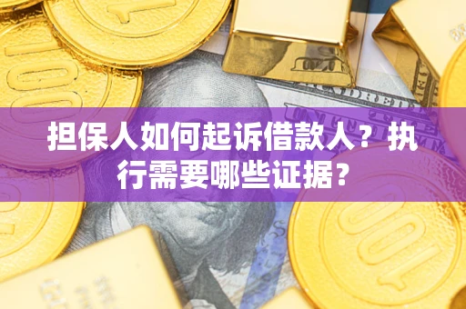 武汉担保人如何起诉借款人？执行需要哪些证据？