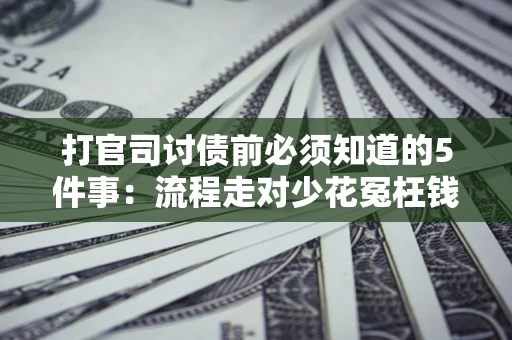 武汉打官司讨债前必须知道的5件事：流程走对少花冤枉钱