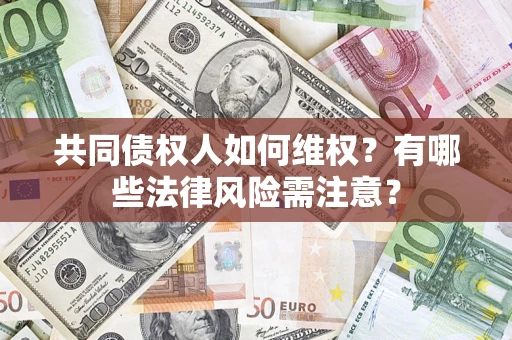 武汉共同债权人如何维权？有哪些法律风险需注意？