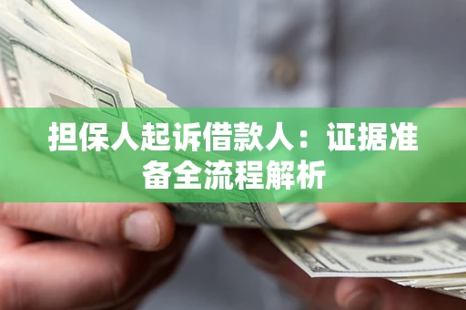 武汉担保人起诉借款人：证据准备全流程解析