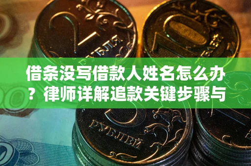 武汉借条没写借款人姓名怎么办？律师详解追款关键步骤与证据链构建