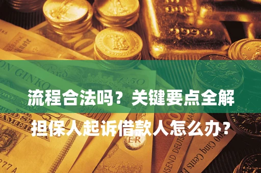 武汉

担保人起诉借款人怎么办？流程合法吗？关键要点全解析