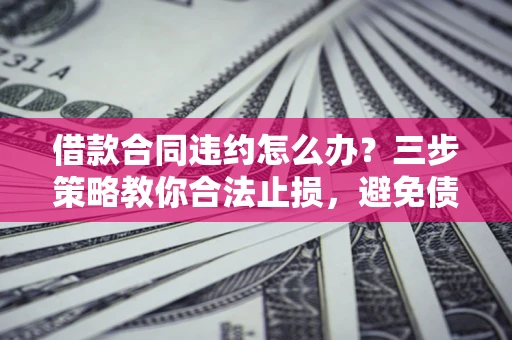 武汉借款合同违约怎么办？三步策略教你合法止损，避免债务危机升级