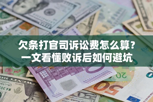 武汉欠条打官司诉讼费怎么算？一文看懂败诉后如何避坑