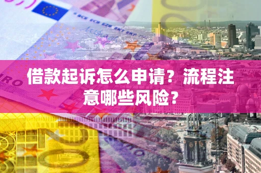 武汉借款起诉怎么申请？流程注意哪些风险？