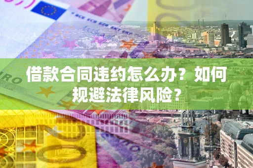 武汉借款合同违约怎么办？如何规避法律风险？