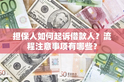 武汉担保人如何起诉借款人？流程注意事项有哪些？